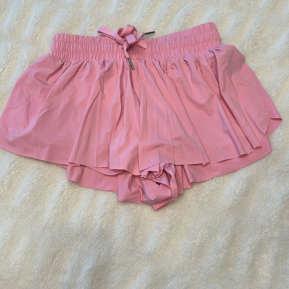 Katie J NYC pink Athletic Shorts with Drawstring